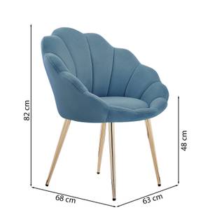 Fauteuil coquillage CORAIL Bleu