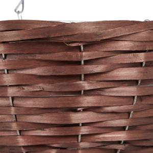 Suspension pour plantes 30 cm lot de 3 Marron - Métal - Rotin - 30 x 52 x 30 cm