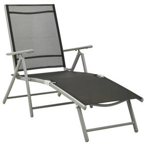 Sonnenliege 312191 Schwarz - Metall - 62 x 60 x 178 cm