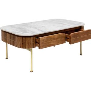 Table basse Grace Marron - Pierre - 110 x 45 x 60 cm