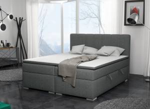 Boxspringbett Doppelbett Monaco Lavagrau - Breite: 140 cm