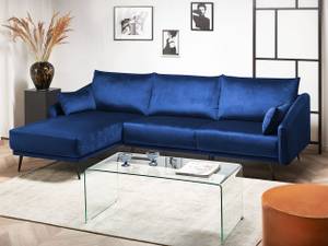 3-Sitzer Sofa VARDE Schwarz - Blau - Marineblau