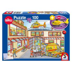 Puzzle Rettungshubschrauber 100 Teile Papier - 20 x 4 x 28 cm