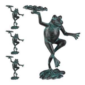 4 x Gartenfigur Frosch 22 x 30 cm