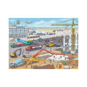 Puzzle Baustelle am Flughafen 100 XXL Papier - 23 x 4 x 34 cm