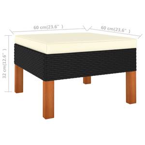 Garten-Sofa-Set (10-teilig) 3011728-6 Schwarz