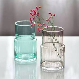 Krosno Synergy Minze Vase Türkis - Glas - 13 x 20 x 13 cm