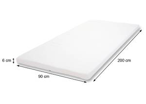 6cm Surmatelas à mousse Memory E63 Largeur : 90 cm