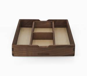 Schreibtisch Organizer Yoi Braun - Massivholz - Holzart/Dekor - 26 x 4 x 20 cm