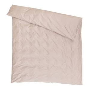 housse de duvet BIO-JACQUARD Beige - Largeur : 160 cm