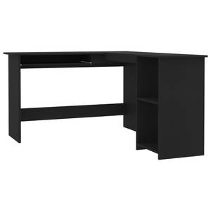 Bureau d'angle 3000152 Noir - Bois manufacturé - 140 x 75 x 120 cm