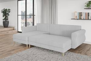 Ecksofa HERMES-L Grau - Hellgrau