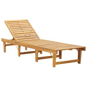 Chaise longue Noir - Bois massif - Bois/Imitation - 61 x 86 x 200 cm