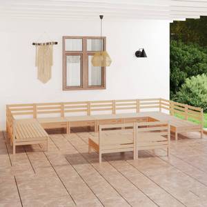 Ensemble de meubles de jardin Marron - Bois massif - Bois/Imitation - 64 x 63 x 64 cm