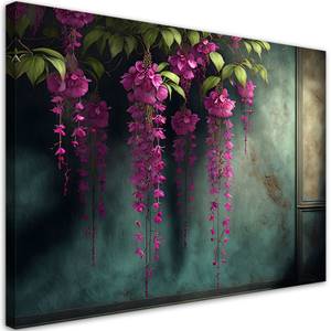 KUNSTDRUCK Hanging Purple Flowers 6 100 x 70 cm