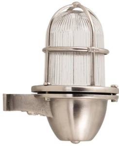 Wandlampe SANTORIN Graumetallic - Silber - Durchscheinend - Durchmesser Lampenschirm: 14 cm