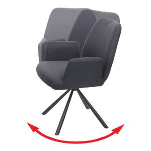 Chaise salle à manger H71 pivotante Anthracite