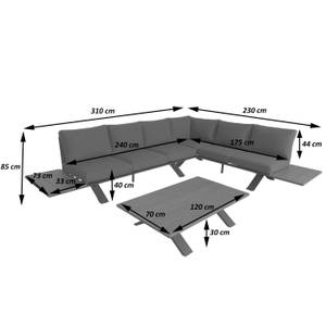 Garten-Garnitur M62 Anthrazit - Grau