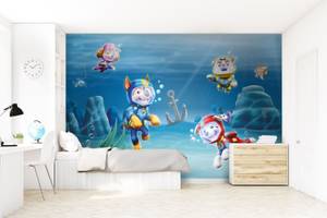 papier peint panoramique PAW Patrol - La Fibres naturelles - Textile - 360 x 270 x 270 cm