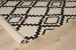 Handgefertigter Teppich Wolkenbett Grau - Weiß - Textil - 160 x 230 x 1 cm