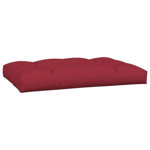 Coussin de palette (lot de 2) 3005164-5 Rouge - Textile - 80 x 12 x 120 cm