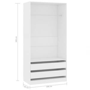 Kleiderschrank 298537-2 Weiß