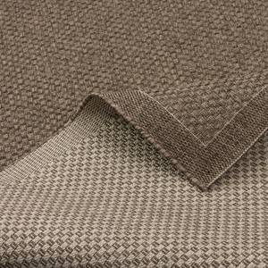 In &Outdoor Teppich Natur Panama Bordüre Braun - Textil - 120 x 1 x 170 cm