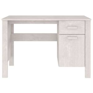 Bureau 3015246 Blanc - Bois manufacturé - Bois massif - Bois/Imitation - 113 x 75 x 50 cm