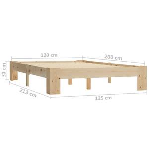 Bettgestell 298510 Holz - Breite: 125 cm