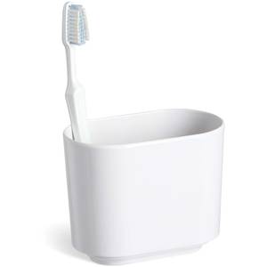 Porte brosses à dents Step Blanc - Matière plastique - 7 x 10 x 12 cm