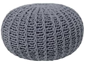 Pouf CONRAD Gris foncé - Gris - 50 x 35 x 50 cm