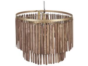 Lampe suspension KAVERI Marron - Bois massif - 60 x 146 x 60 cm