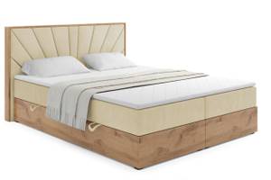 Boxspringbett LOLLY6 Beige - Breite: 149 cm - H3