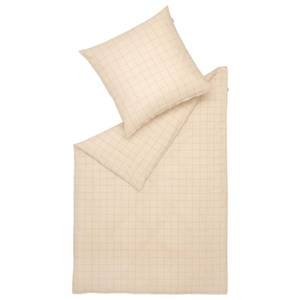 Renforcé Bettwäsche GRID Beige - 135 x 1 x 135 cm