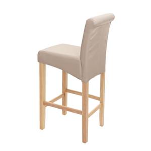 Barhocker C33 Beige - Braun - Kunstleder