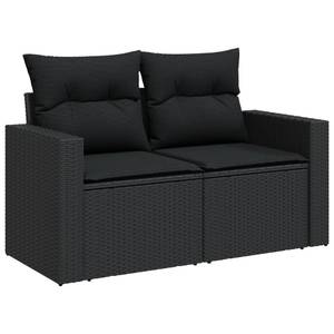 Gartensitzgruppe K2039(8-tlg) Schwarz - Massivholz - 69 x 62 x 62 cm