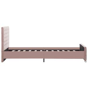 Bettgestell 3001902 Pink - Silber - Breite: 96 cm