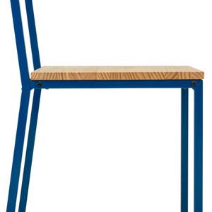 Lot de 2 chaises Oxford 40x40x86cm AZ-NA Bleu - Bois massif - Bois/Imitation - 40 x 86 x 40 cm