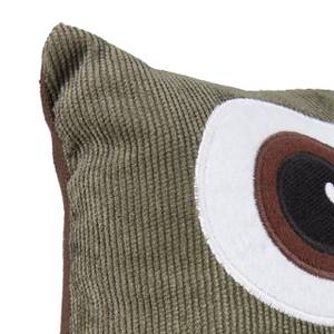 Butoir de porte Hibou en lot de 9 Marron - Vert - Blanc - Fibres naturelles - Textile - 14 x 24 x 14 cm