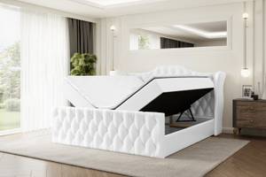 Boxspringbett VILA-Z Hochglanz Weiß - Breite: 140 cm - H3