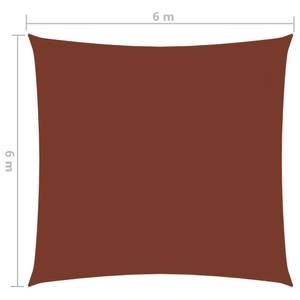 Voile solaire 3016494-4 Brun rouge - 600 x 600 cm