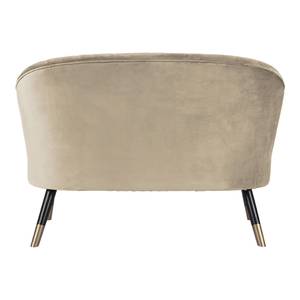 Canapé 2 places en velours beige Beige - Marron