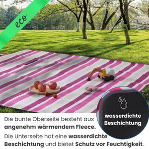 XXL Picknickdecke eco-line 100% recycelt Pink