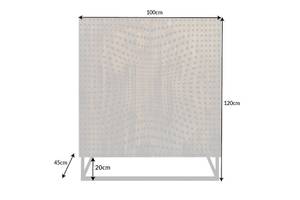 Highboard ILLUSION 100cm braun schwarz Braun - Massivholz - Holzart/Dekor - 100 x 120 x 45 cm