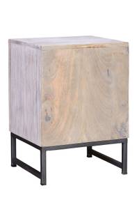 Kleiner Tisch Grau - Massivholz - 35 x 56 x 40 cm