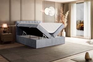 Boxspringbett MIAMI Grau - Breite: 120 cm - H4