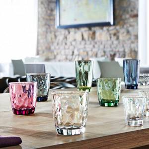 Wasserglas Diamond 6er Set Blau - Naturfaser - 2 x 11 x 10 cm