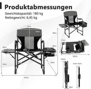 Campingstuhl NP10866 Schwarz