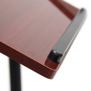 Table ordinateur portable en bois Noir - Marron - Bois manufacturé - Métal - 60 x 95 x 41 cm