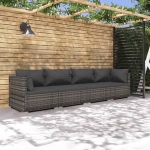 Garten-Lounge-Set (4-teilig) 3013629-8 Anthrazit - Grau - 70 x 70 cm